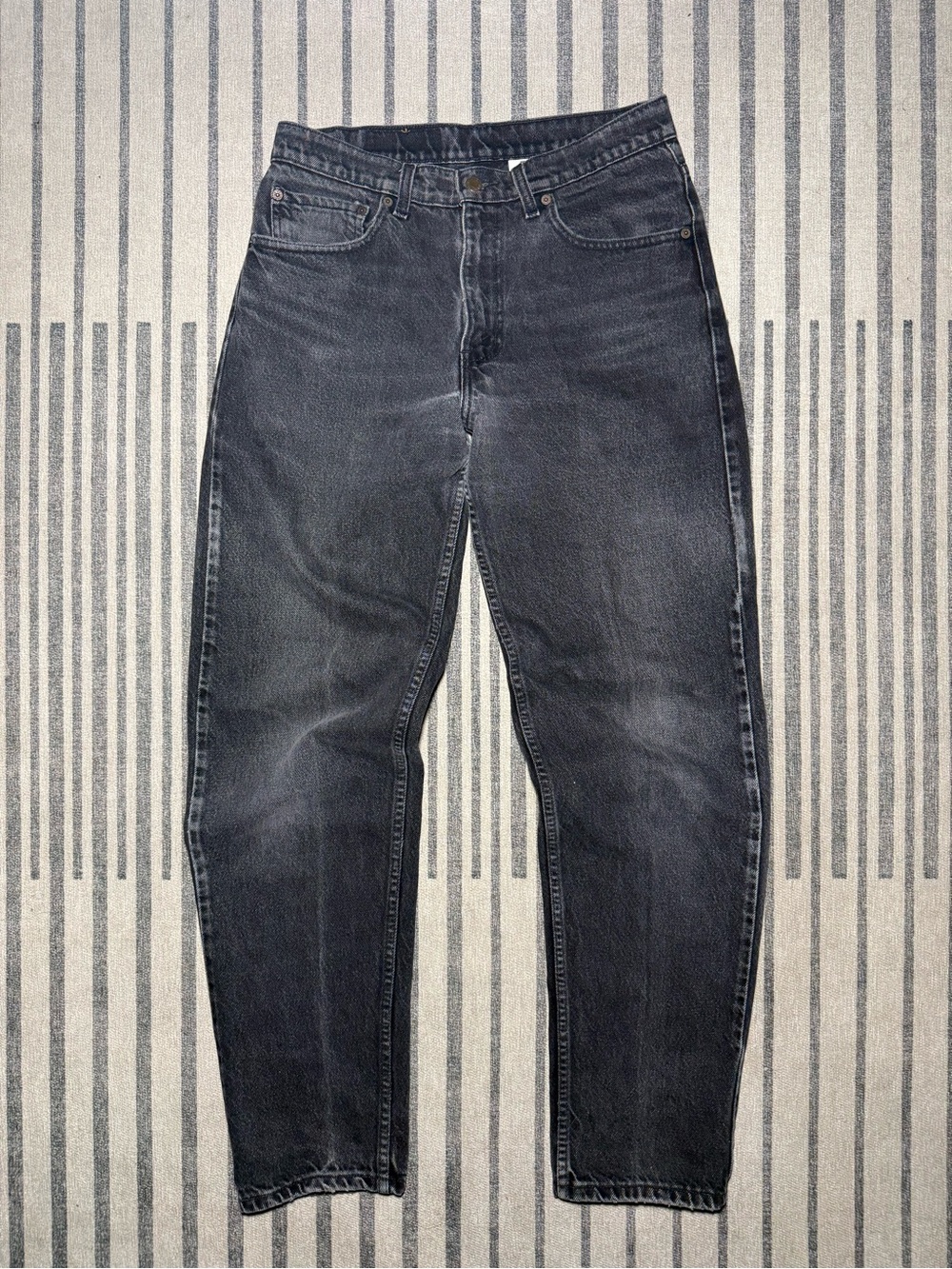Vintage 90s Levis 550 Black Relaxed Tapered Jeans Made in Canada Size